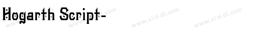 Hogarth Script字体转换